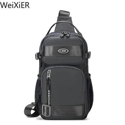 Fashion Multifunction Men's Shoulder Bag Running Outdoor Sling Crossbody Bags Male Travel Trend High Capacity Sport Chest Bag