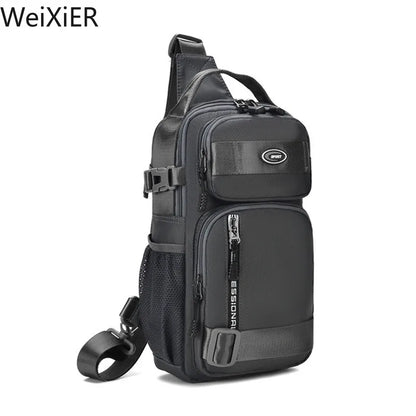 Fashion Multifunction Men's Shoulder Bag Running Outdoor Sling Crossbody Bags Male Travel Trend High Capacity Sport Chest Bag