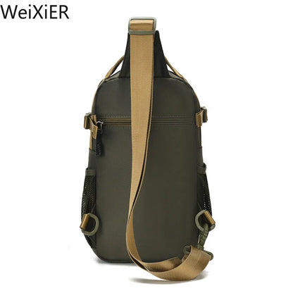 Fashion Multifunction Men's Shoulder Bag Running Outdoor Sling Crossbody Bags Male Travel Trend High Capacity Sport Chest Bag