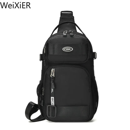 Fashion Multifunction Men's Shoulder Bag Running Outdoor Sling Crossbody Bags Male Travel Trend High Capacity Sport Chest Bag